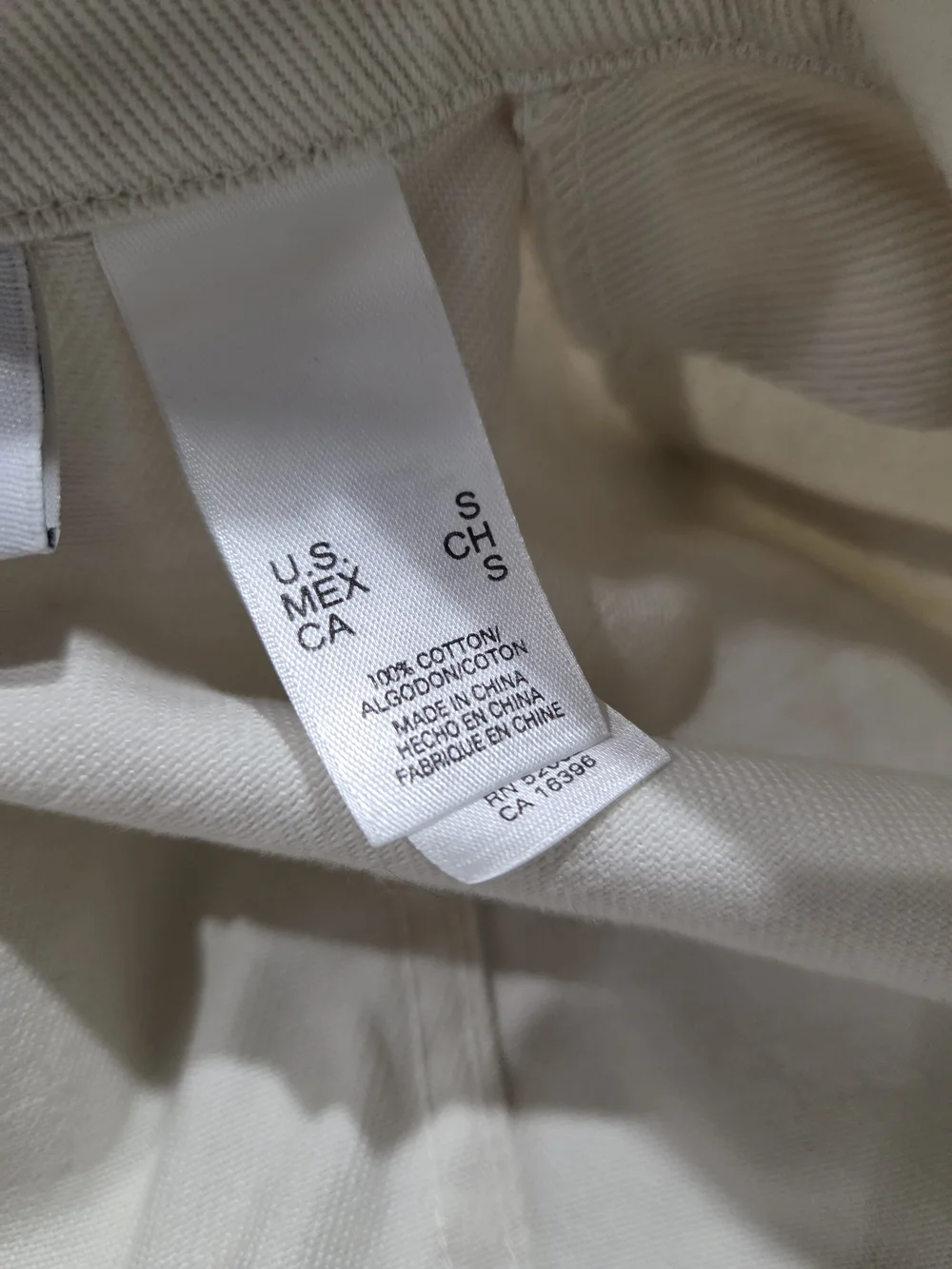 First Issue Liz Claiborne White Utility Jacket with Button Front Size Small